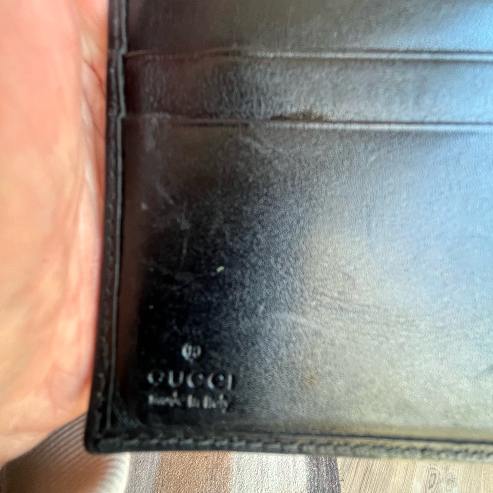 Gucci Black Denim and Leather wallet - Picture 7 of 7